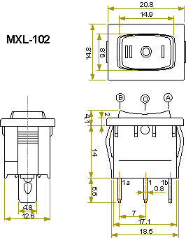  XL MXL-102 ON-ON
