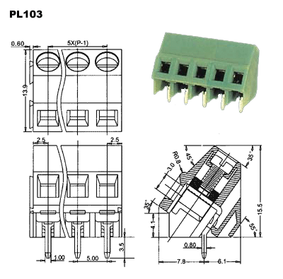 Клеммный соединитель TIANLI TL207-3PGS / TL207-3P-GS