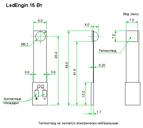 Светодиод LEDENGIN LZ4--00WW15, emitter, WW